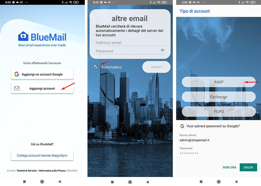 blue webmail