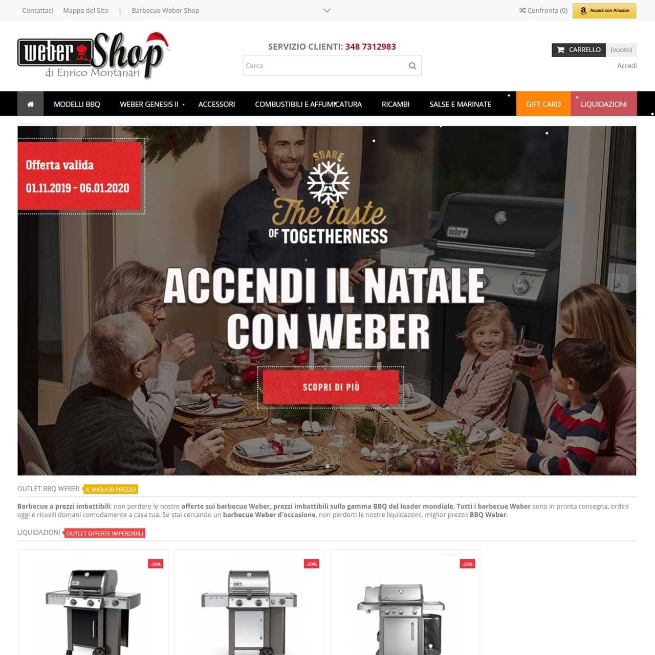 Realizzazione e-commerce Barbecue Web Shop